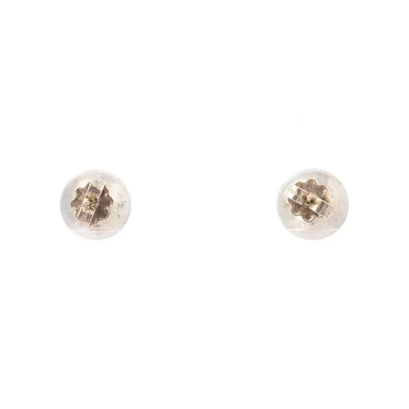$695 Authentic TIFFANY & Co. Unisex Classic Ball Bead Silver 925 Stud Earrings